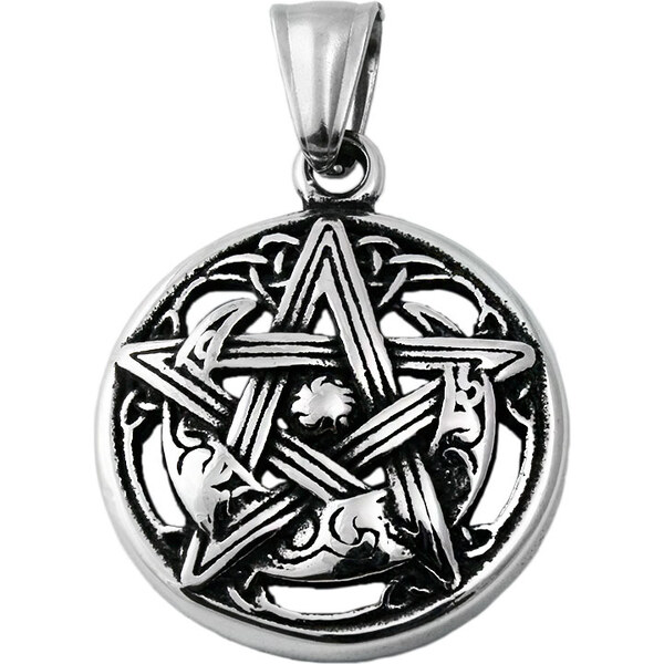 BM Jewellery Prívesok pentagram 2,6 cm z chirurgickej ocele S11307065 31721286