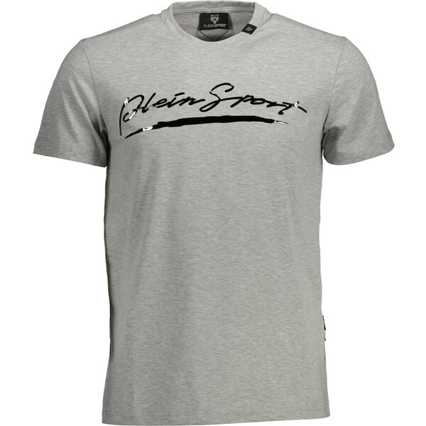 PLEIN SPORT MENS SHORT SLEEVE T-SHIRT GRAY 66238407