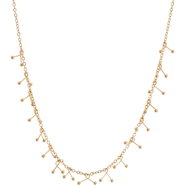 Troli Slušivý pozlátený oceľový náhrdelník 66593597