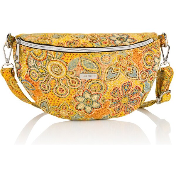 PAOLO PERUZZI Dámska kožená ľadvinka | žltá Z-15-U 30926632