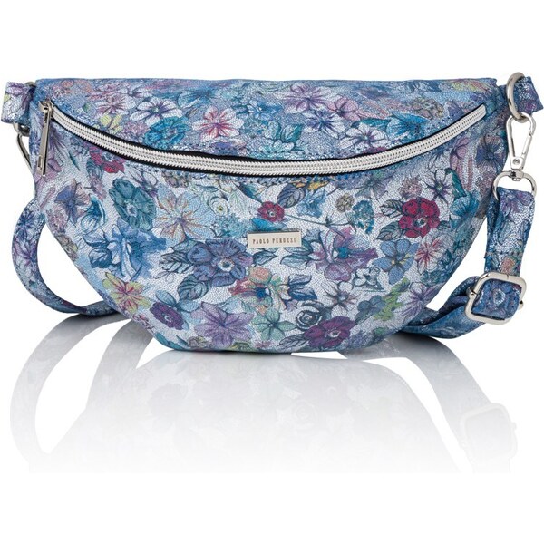 PAOLO PERUZZI Dámska kožená ľadvinka | modrá Z-15-E 57185352