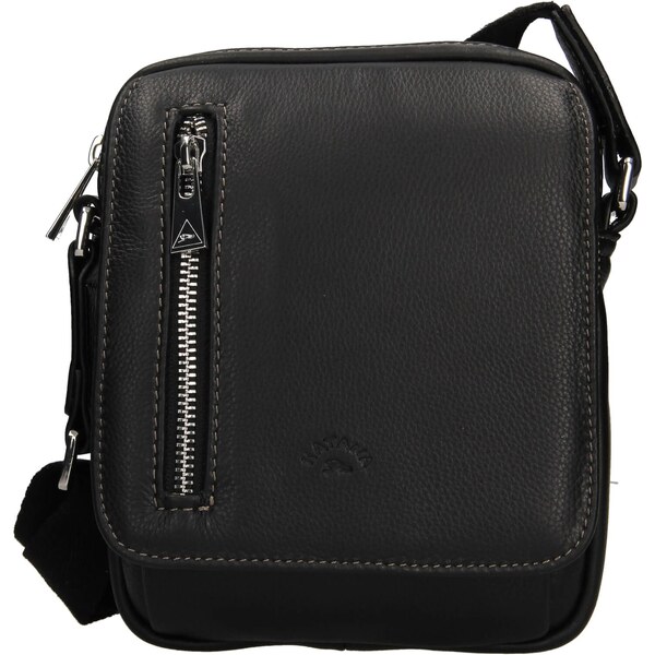 Pánska celokožená taška na doklady Katana Nikre - čierna 30984796