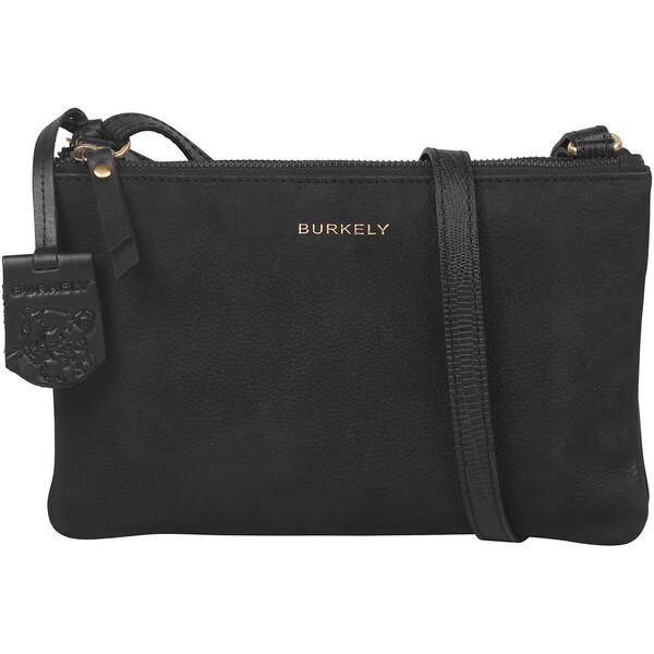 Dámska crossbody kožená kabelka Burkely Laura - čierna 30984801