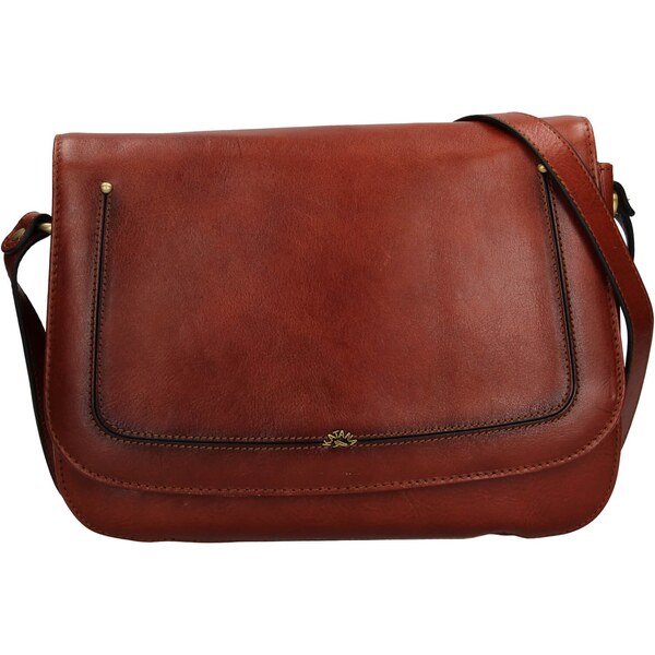 Kožená dámska crosbody kabelka Katana Leane - hnedá 30984827