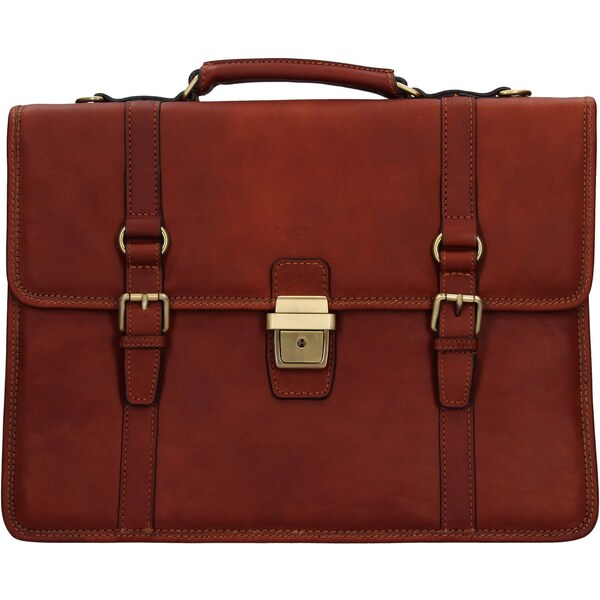 Pánska kožená aktovka Katana Maness - koňak 30984852