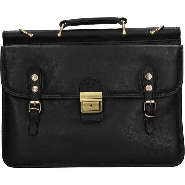 Pánska kožená aktovka Katana Leonide - čierna 30984854