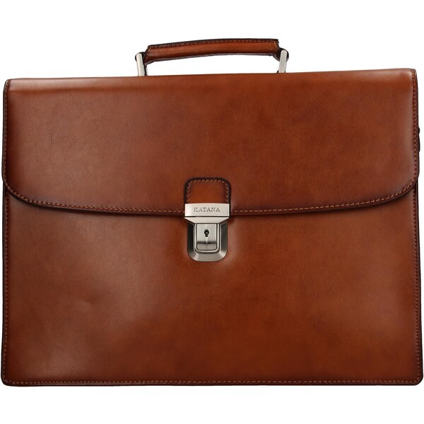 Pánska kožená aktovka Katana Marcus - koňak 30984855
