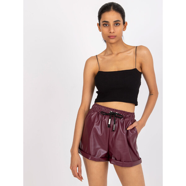 RUE PARIS Shorts-CHA-SN-1230.20-burgundy 64683898