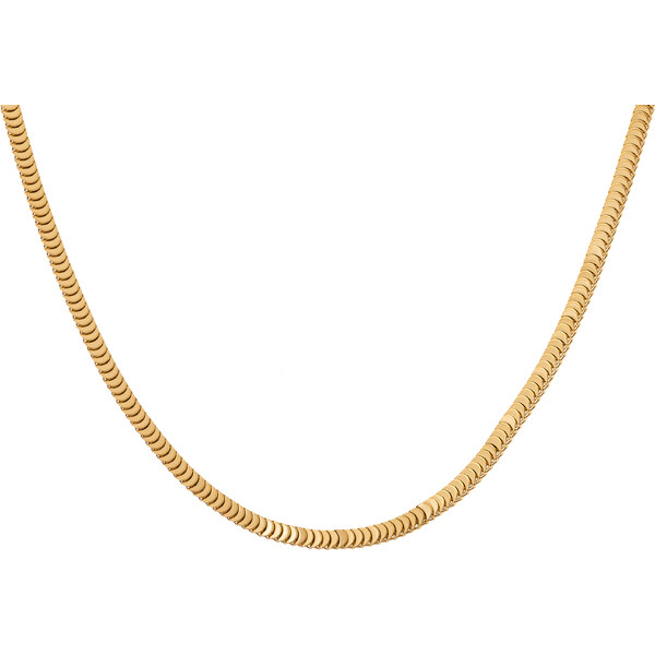 Troli Elegantný pozlátený náhrdelník z ocele 66854991