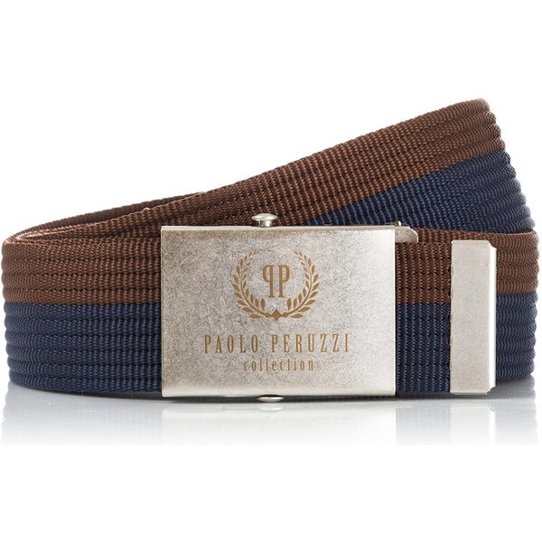 PAOLO PERUZZI Pánsky opasok 105 CM | hnedá PW-02-105 38111302
