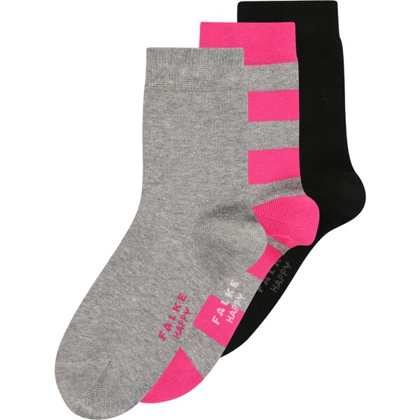 FALKE Ponožky sivá melírovaná / svetloružová / čierna / biela 65305041