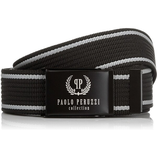 PAOLO PERUZZI Pánsky opasok 105 cm | čierna PW-10-105 39346975