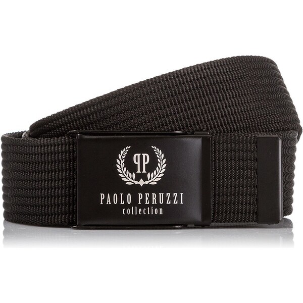 PAOLO PERUZZI Pánsky pletený opasok 105 cm | čierna PW-12-105 38151938