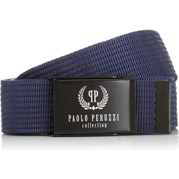 PAOLO PERUZZI Pánsky opasok 105 CM | modrá PW-09-105 38111290