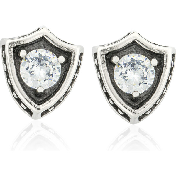 Sams Artisans Náušnice Crystal Coat of Arms chirurgická oceľ INM018 31065069