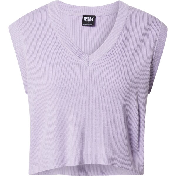 Urban Classics Vyšívaný top pastelovo fialová 31134415