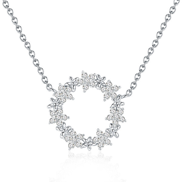 Olivie Strieborný náhrdelník KRUH 5791 31521083