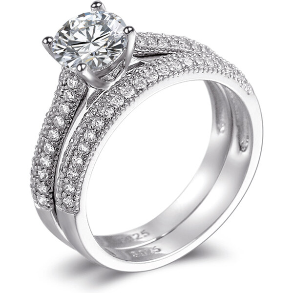 Olivie Dva strieborné prstene PLATINA 5794 31873142