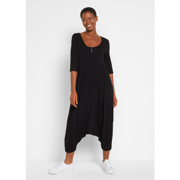 bonprix Overal s nohavicami s pudlom s udržateľnou viskózou, farba 44737107