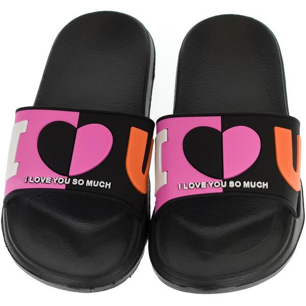 JOHN-C Dámske čierne šľapky IY 31116442