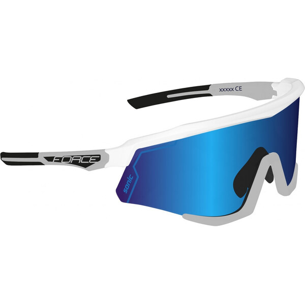 FORCE okuliare SONIC bielo-šedé, modré zrkadlové sklá 63977676