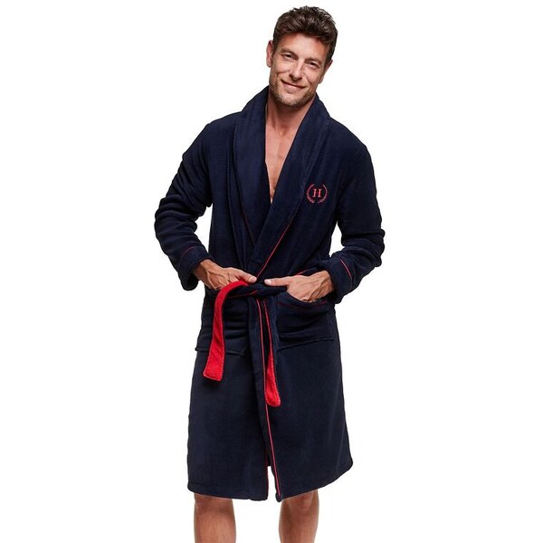 Henderson Huňatý pánsky župan Got tmavo modrý 57956751