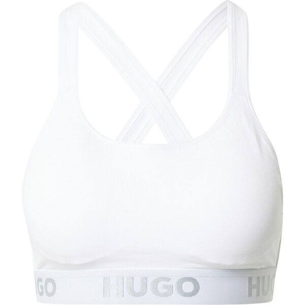 HUGO Podprsenka svetlosivá / biela 31148349