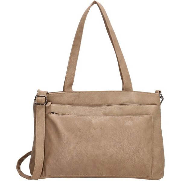 Beagles Svetlohnedá shopper kabelka s extra vreckami „Packer“ 62170252