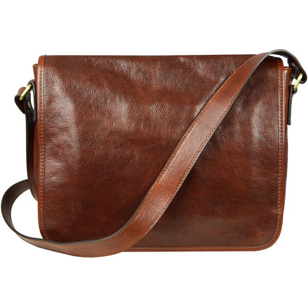 Glara Talianska kožená crossbody taška 36988956