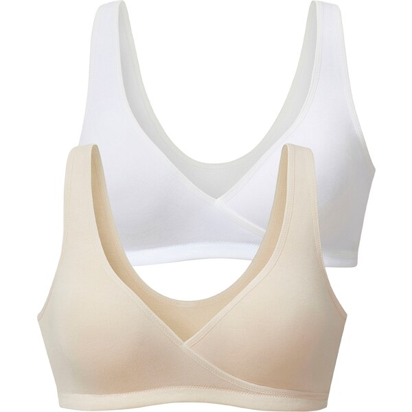 PETITE FLEUR Podprsenka na dojčenie púdrová / biela 56225159