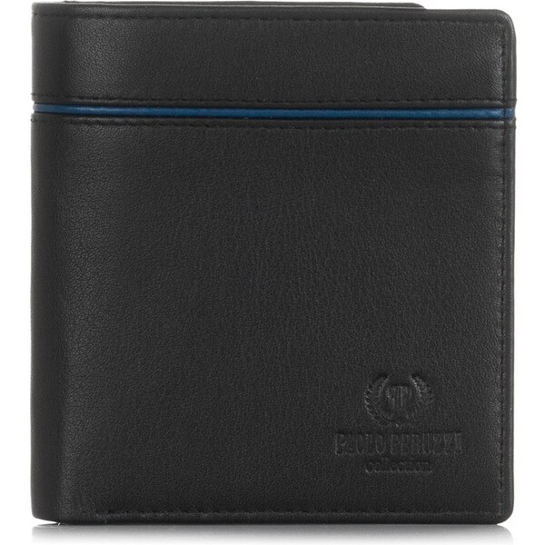 PAOLO PERUZZI Pánska kožená peňaženka RFID | modrá IN-14-BLUE 31149869