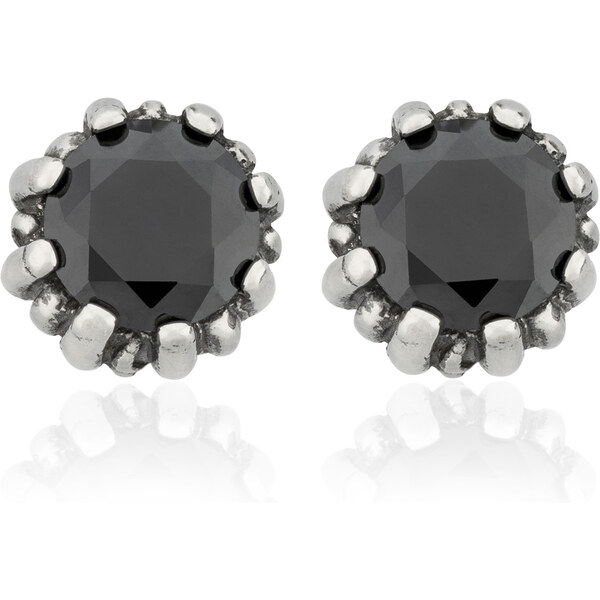 Lindas Jewelry Náušnice Black Daisy Flower chirurgická oceľ IN339 31157222