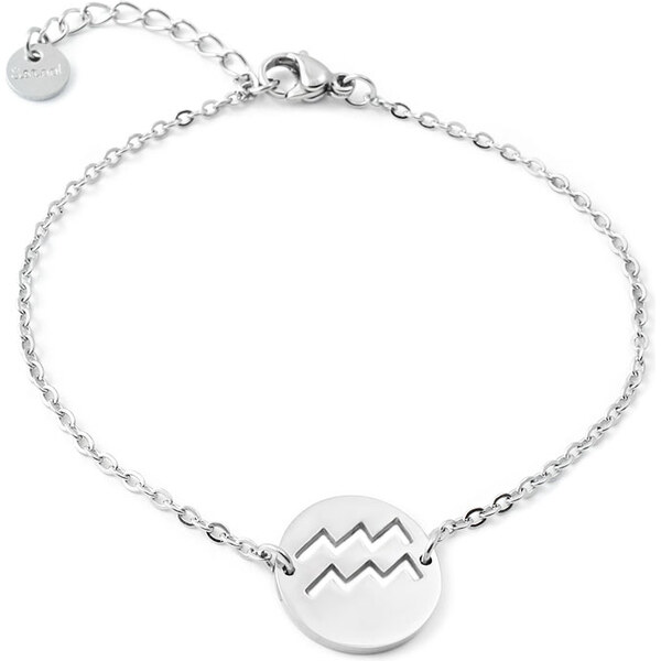 BM Jewellery Náramok znamení zverokruhu vodnár z chirurgickej ocele 31319104