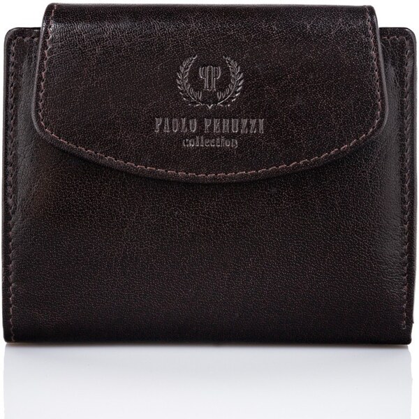 PAOLO PERUZZI Dámska kožená peňaženka s RFID | hnedá T-12-BR 31160530