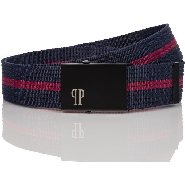 PAOLO PERUZZI Pánsky opasok 95 cm | tmavomodrá PW-24-95 39346981