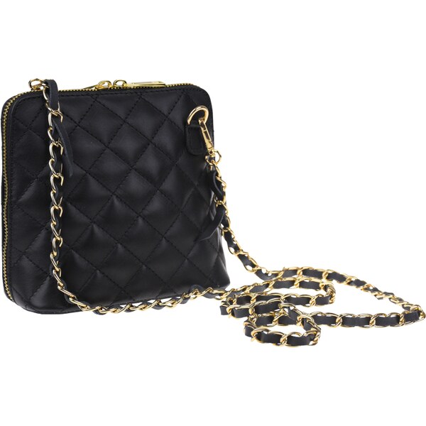 Čierna kožená talianska crossbody kabelka Giulia Nera NovaKabelka.sk 31192765