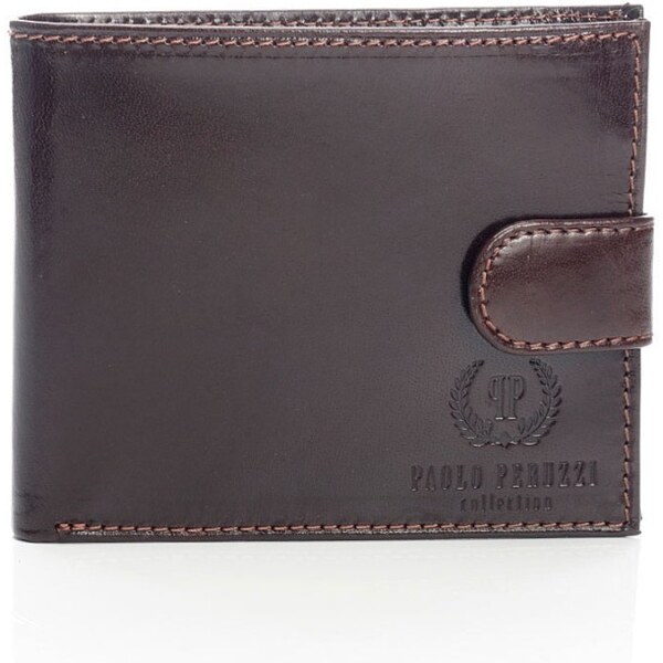 PAOLO PERUZZI Elegantná pánska kožená peňaženka | hnedá 018-PP-BR 31205933