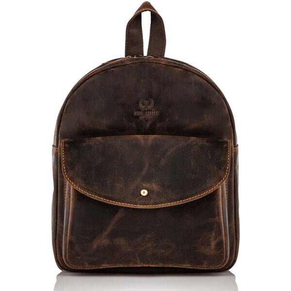 PAOLO PERUZZI Dámsky kožený vintage batoh | hnedá T-18-BR 31214422