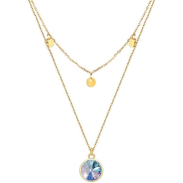 SWAROVSKI Elements Swarovski e. dámsky náhrdelník Frosty Shine, Ocean 31264426