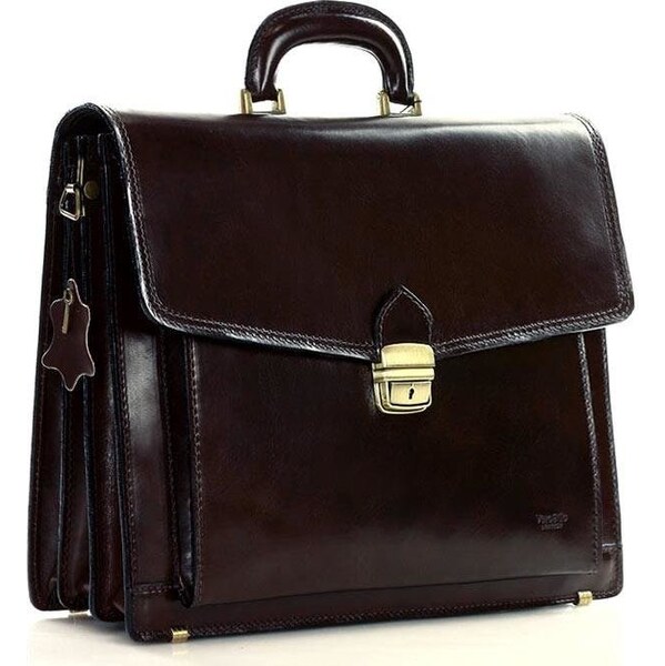 Mazzini Business MARCO MAZZINI Pánska kožená aktovka LORENZ | 31264619