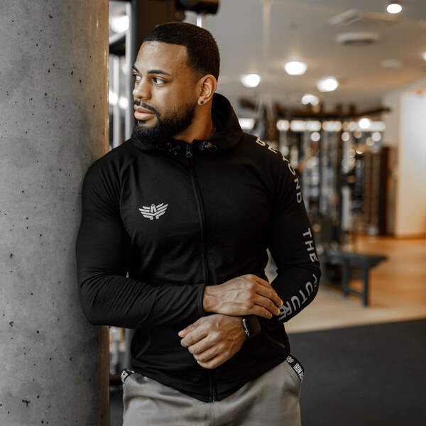 Iron Aesthetics Pánska SlimFit mikina Beyond the Future, čierna 31274314