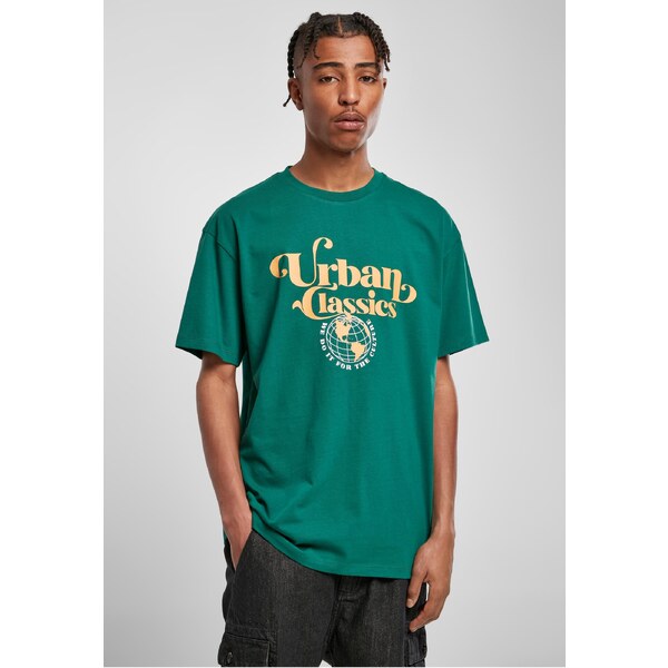 Urban Classics Green T-shirt with Bio Globe logo 50687221