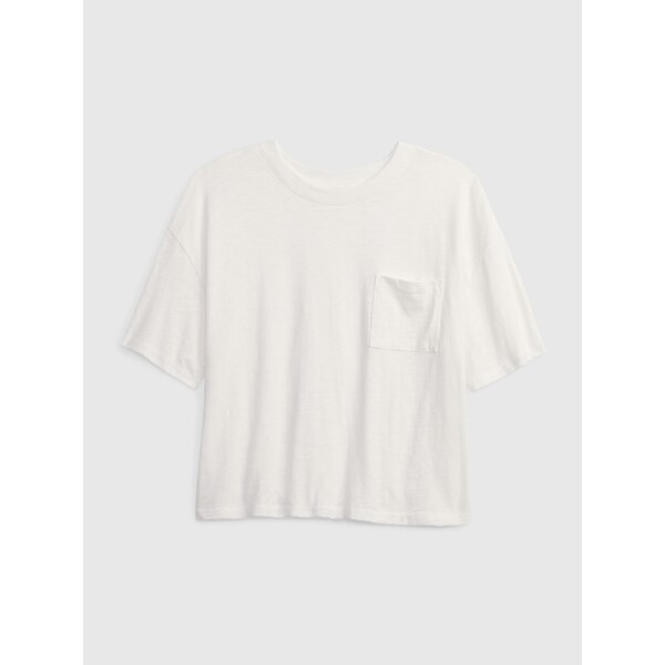 Smotanové dievčenské tričko Teen z organickej bavlny GAP 50532096