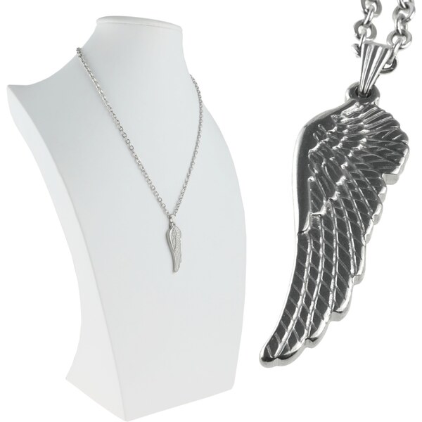 CITY STORM Retiazka s príveskom anjelské krídlo v striebornom 66889209