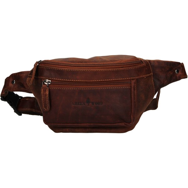 Pánska kožená ľadvinka Greenwood Kamil - hnedá 58453694