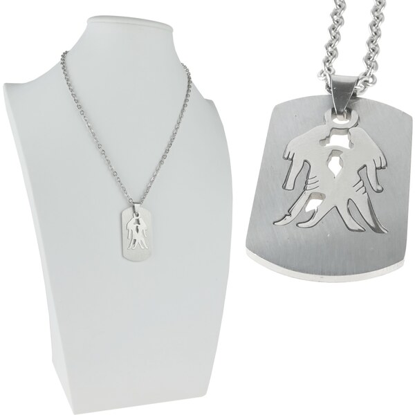 CITY STORM Retiazka s príveskom z ocele znamenie Blíženci 66889387