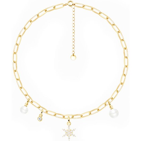 SWAROVSKI Elements Swarovski e. náhrdelník snehová vločka, Winter wish 31377352