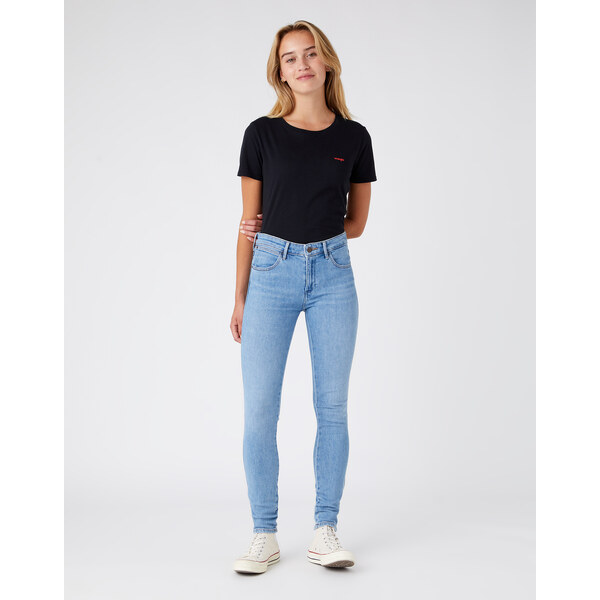 Dámske jeans WRANGLER W28KXR44U SKINNY IN THE CLOUDS 31593973