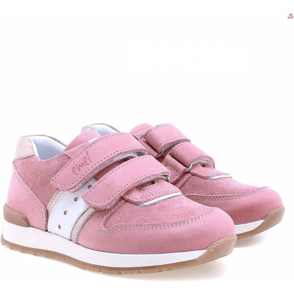 Celokožené Detské topánky EMEL E2683-15 ružová 46771382