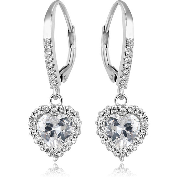 Dámske strieborné náušnice VIOLET 31541259